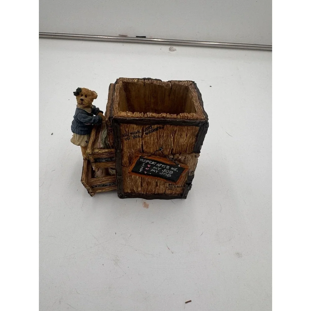 Boyds Bears - Ms. Griz - Pencils and Pens and Rulers Holder - Figurine - #4103